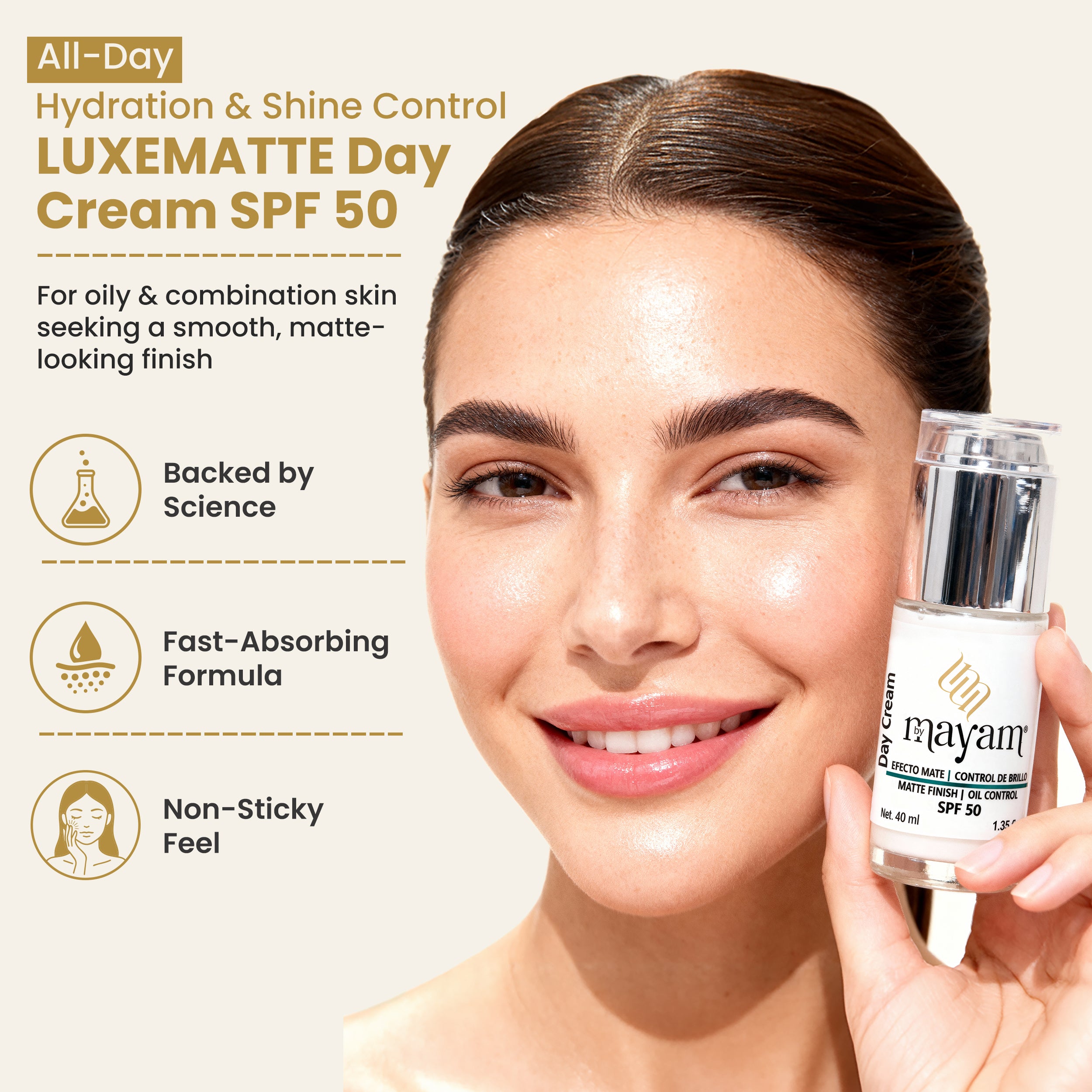 LUXEMATTE Day Cream SPF50