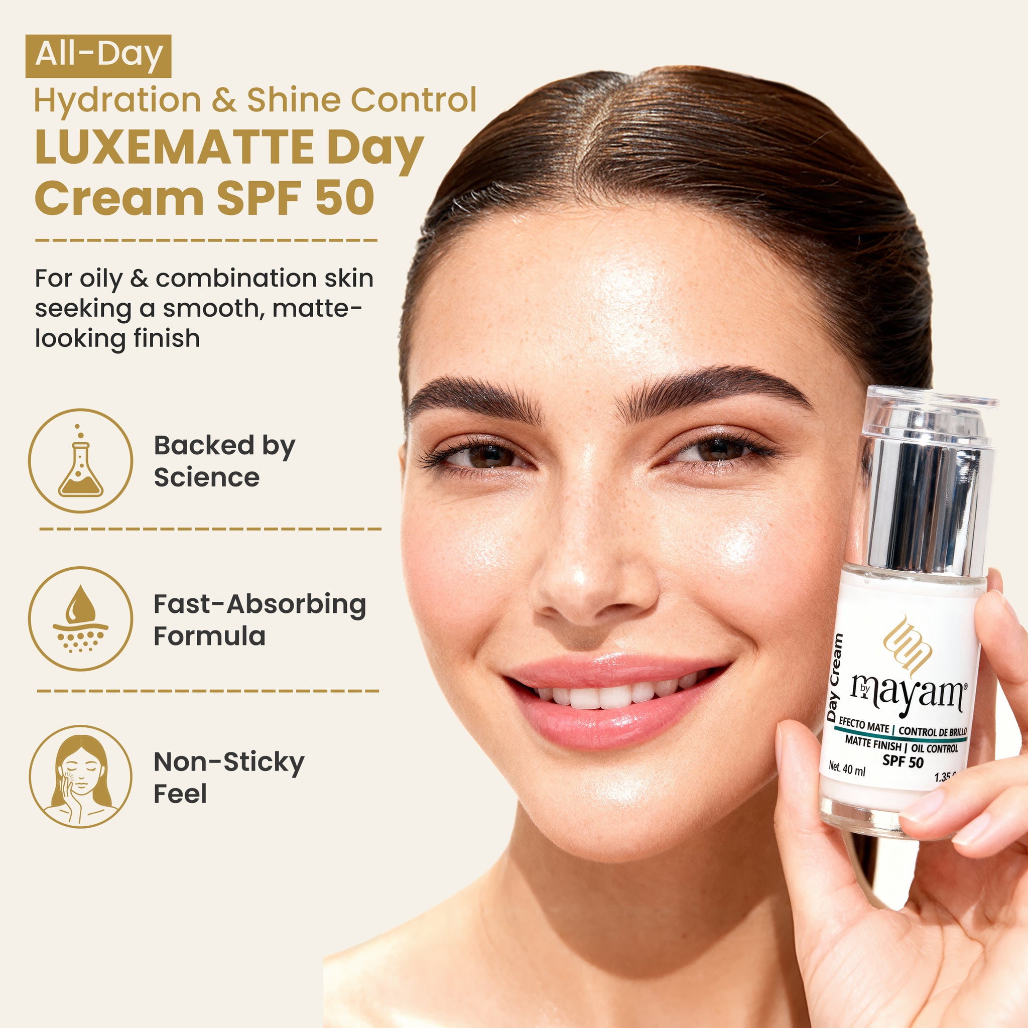 LUXEMATTE Day Cream SPF50