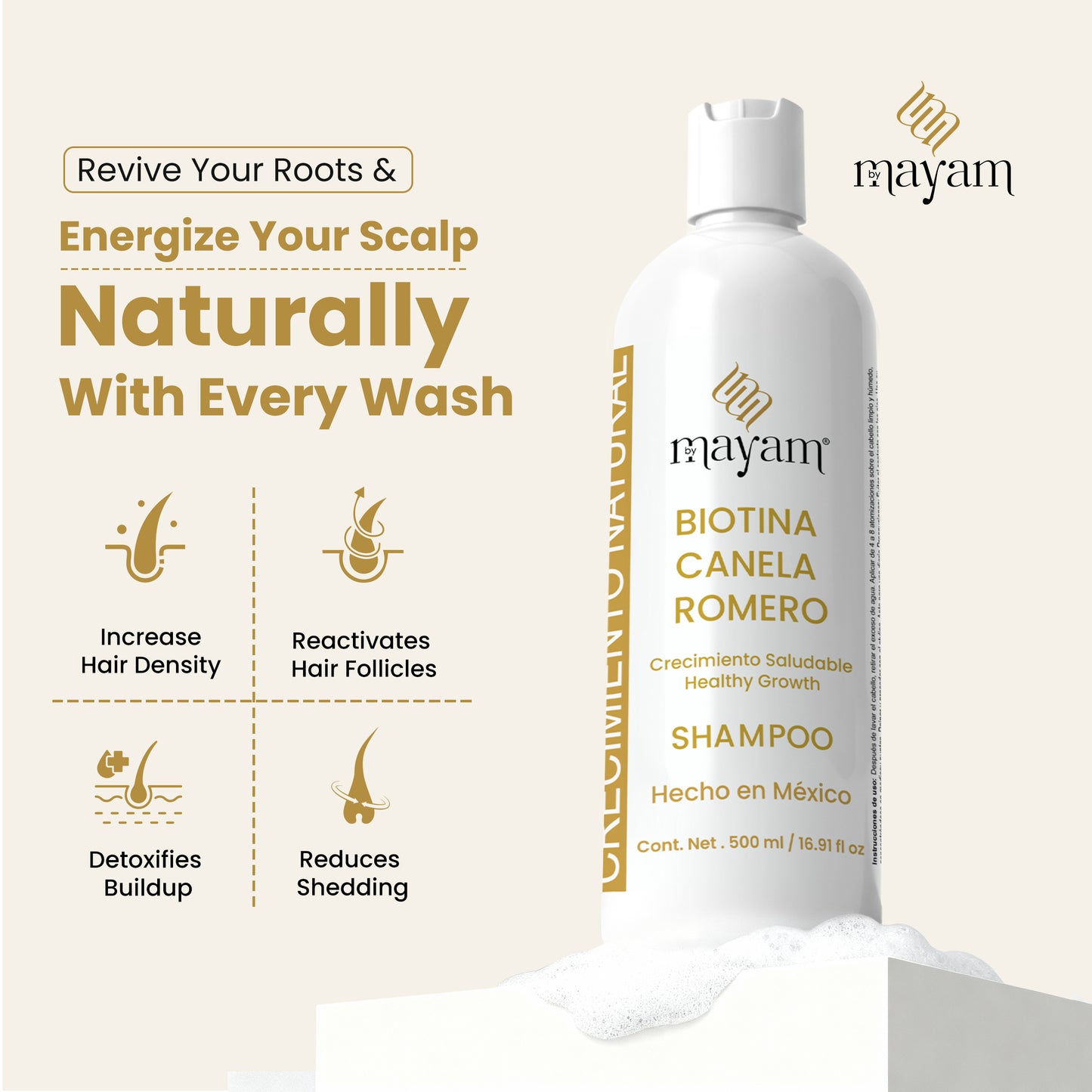 Biotina Canela Romero Shampoo