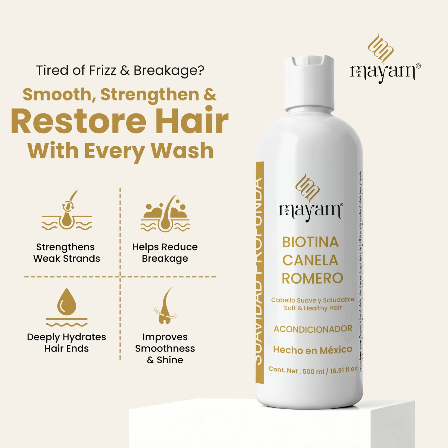 Biotin + Cinnamon + Rosemary Hair Conditioner