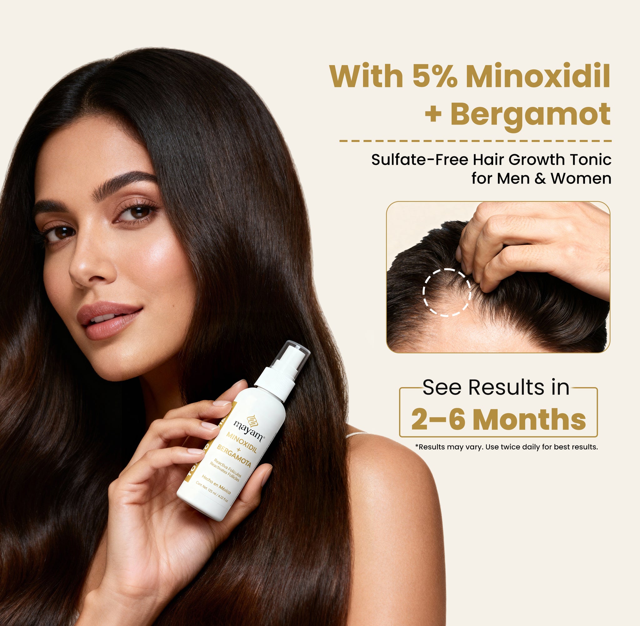 Hair Tonic Minoxidil + Bergamota