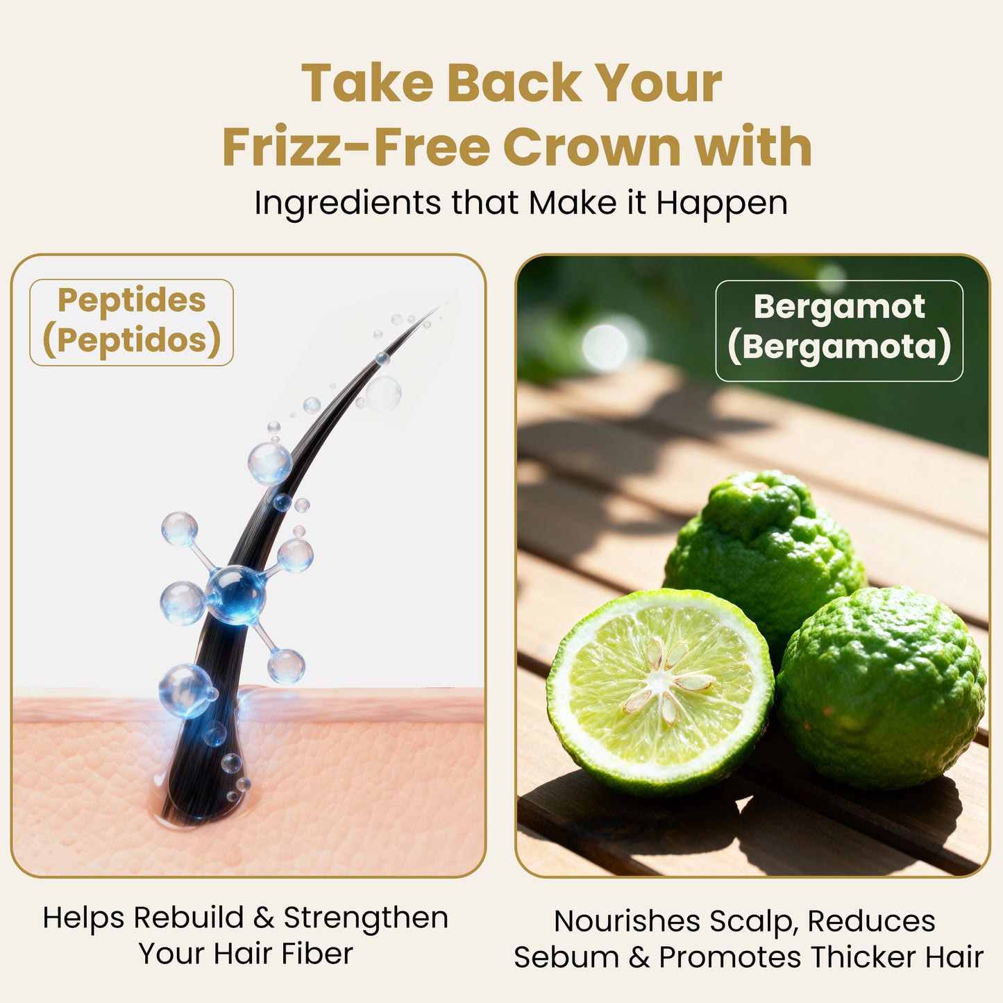 Peptidos + Bergamota Shampoo