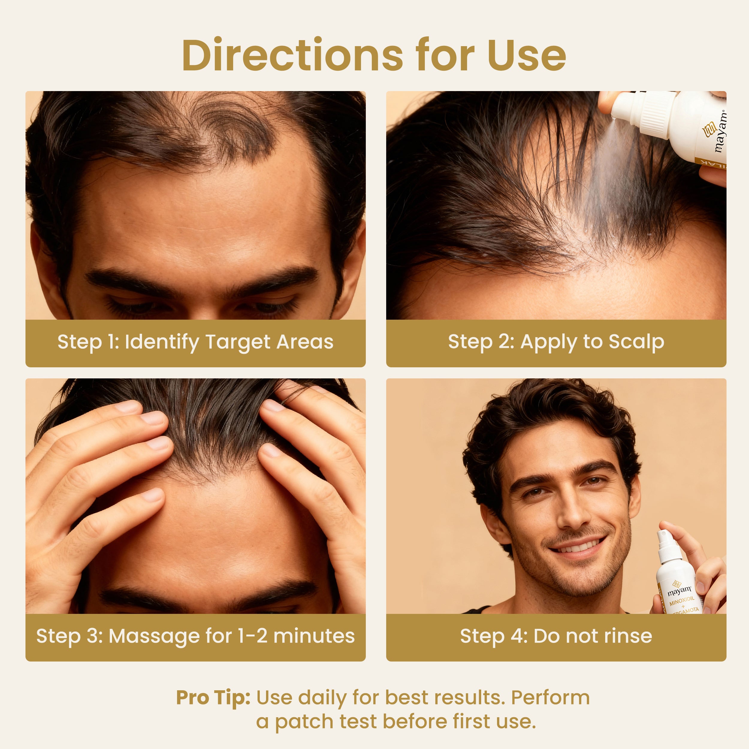 Hair Tonic Minoxidil + Bergamota