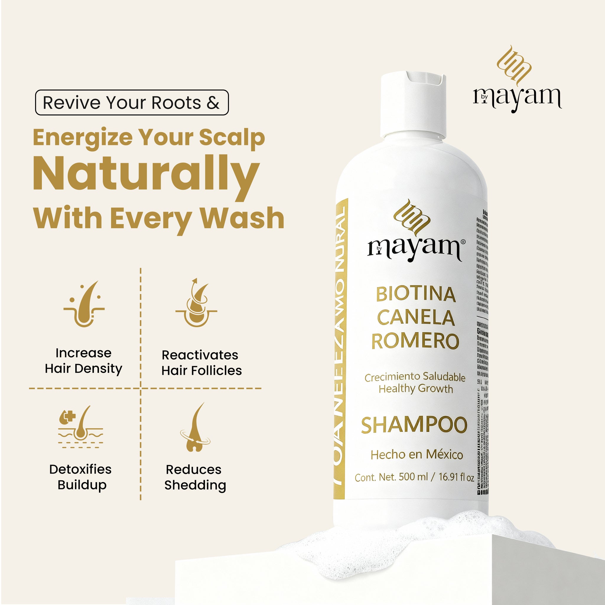 Biotina Canela Romero Shampoo