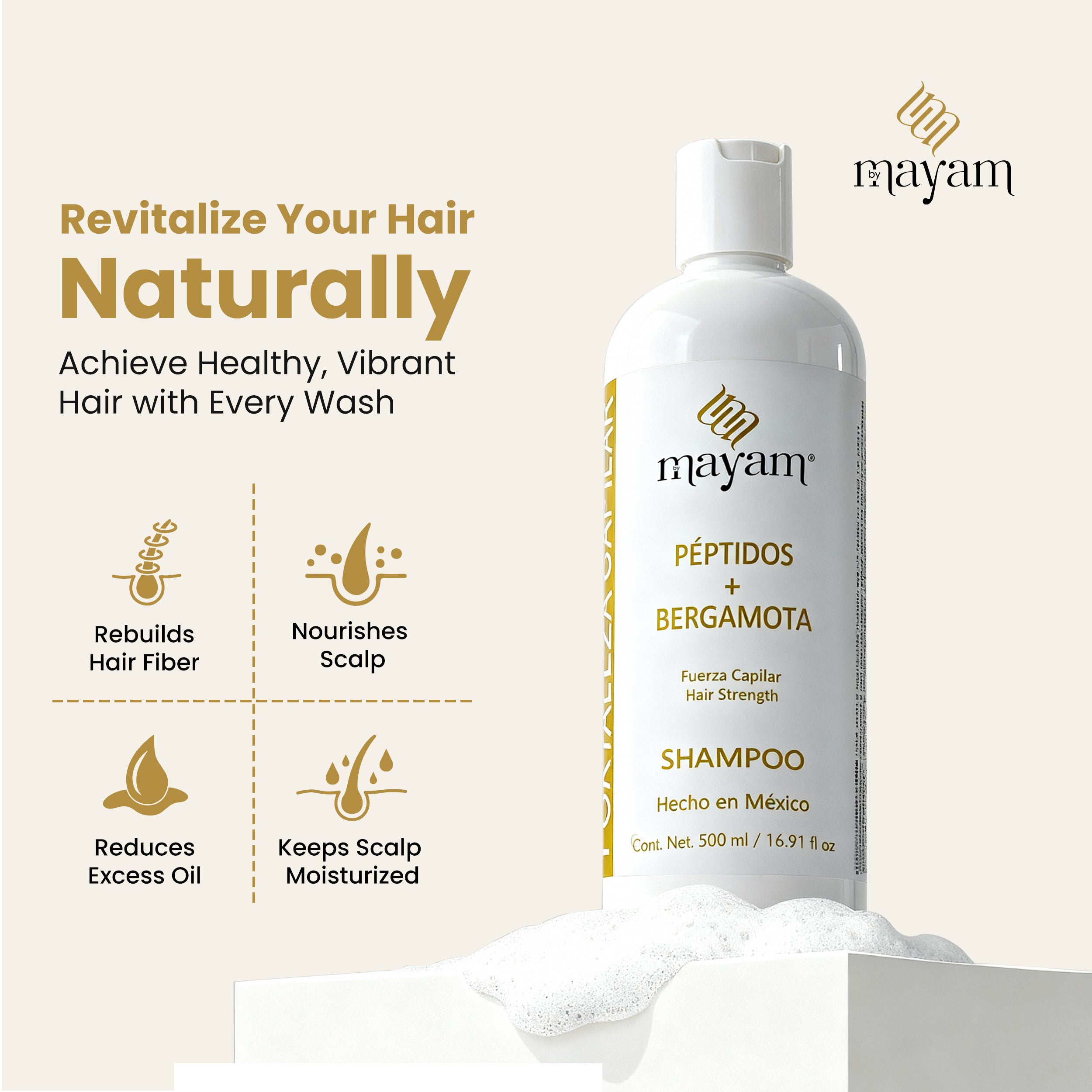 Peptidos + Bergamota Shampoo