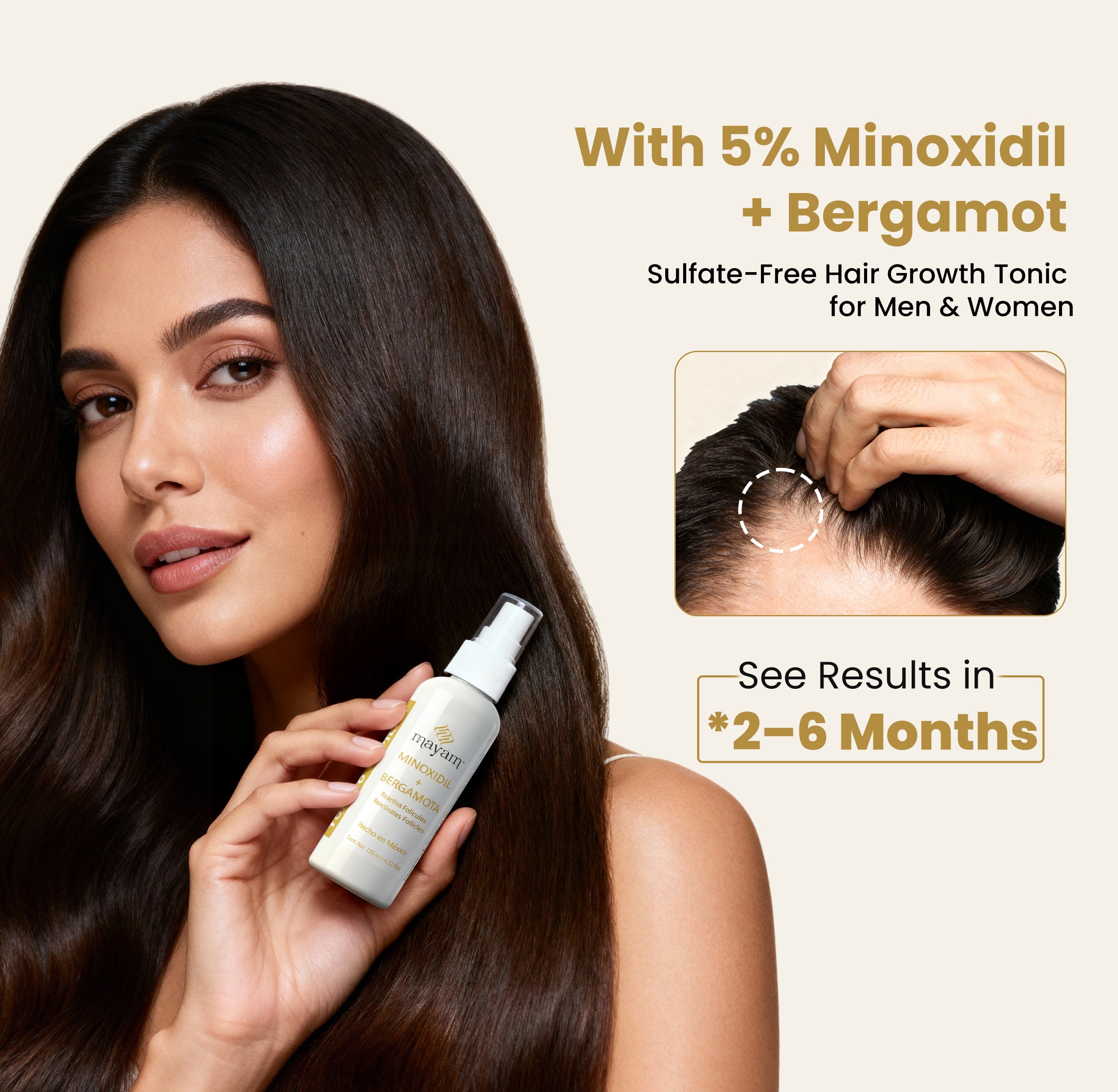 Hair Tonic Minoxidil + Bergamota