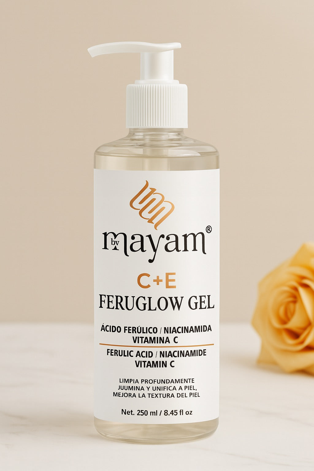 C+E FERUGLOW Gel Facial Cleanser